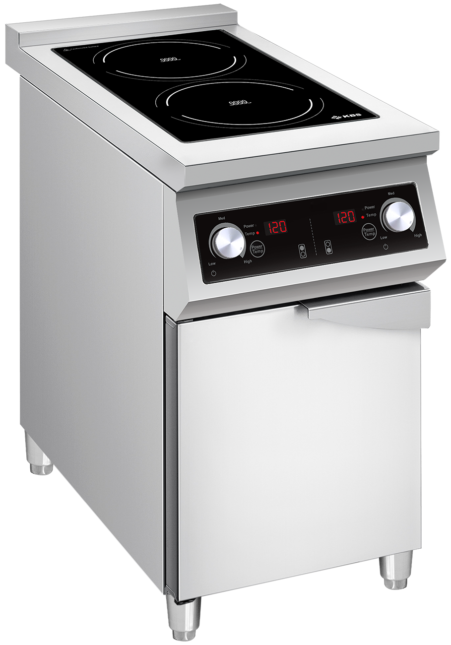 KBS Gastrotechnik Induktionsherd 2 Kochzonen 2x 5KW
