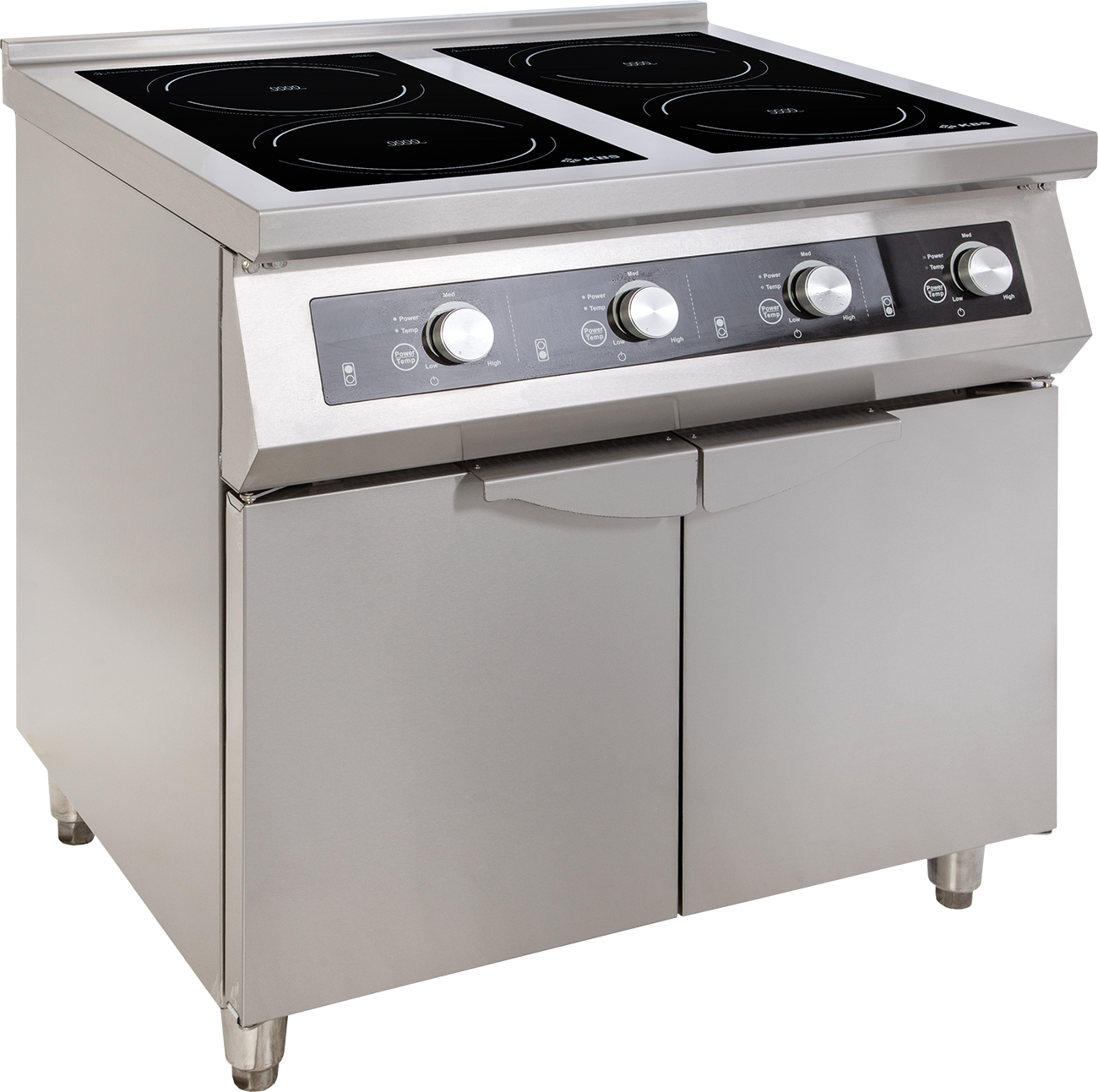 KBS Gastrotechnik Induktionsherd 4 Kochzonen 4x 5KW