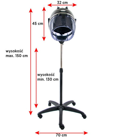 ActiveShop Gabbiano Standtrockner LI-202S zwei Geschwindigkeiten schwarz