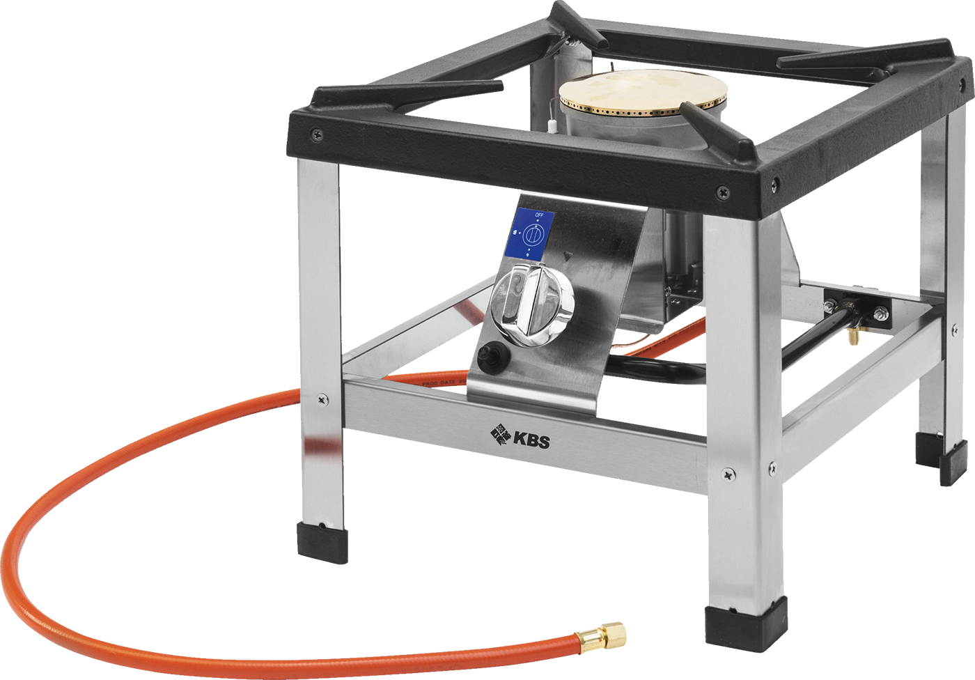 KBS Gastrotechnik Mobiler Gas-Hockerkocher mit Hochleistungsbrenner 6kW