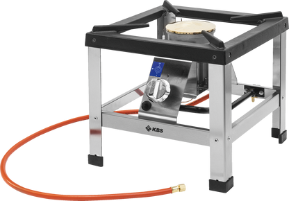 KBS Gastrotechnik Mobiler Gas-Hockerkocher mit Hochleistungsbrenner 6kW