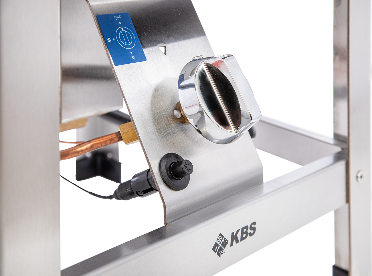 KBS Gastrotechnik Mobiler Gas-Hockerkocher mit Hochleistungsbrenner 6kW