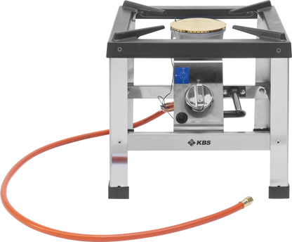 KBS Gastrotechnik Mobiler Gas-Hockerkocher mit Hochleistungsbrenner 6kW