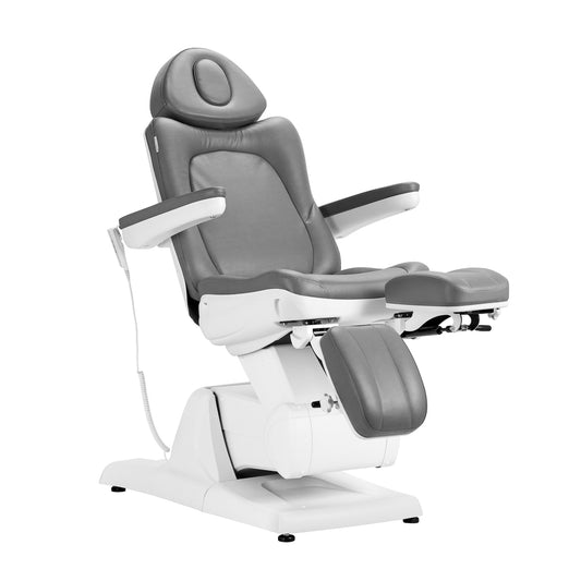 ActiveShop Elektrischer Kosmetikstuhl Azzurro 870S Pedi 3 Motoren grau