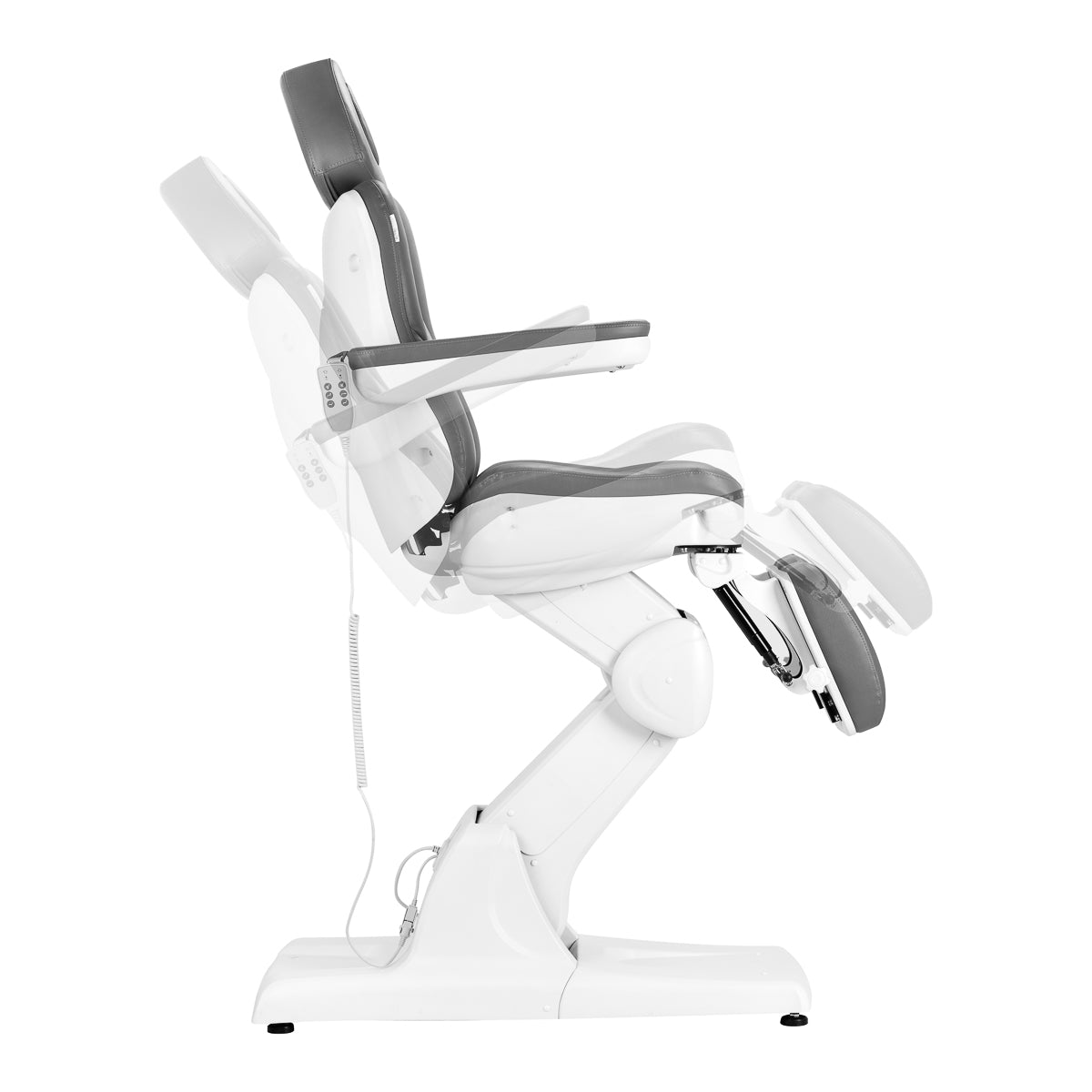 ActiveShop Elektrischer Kosmetikstuhl Azzurro 870S Pedi 3 Motoren grau