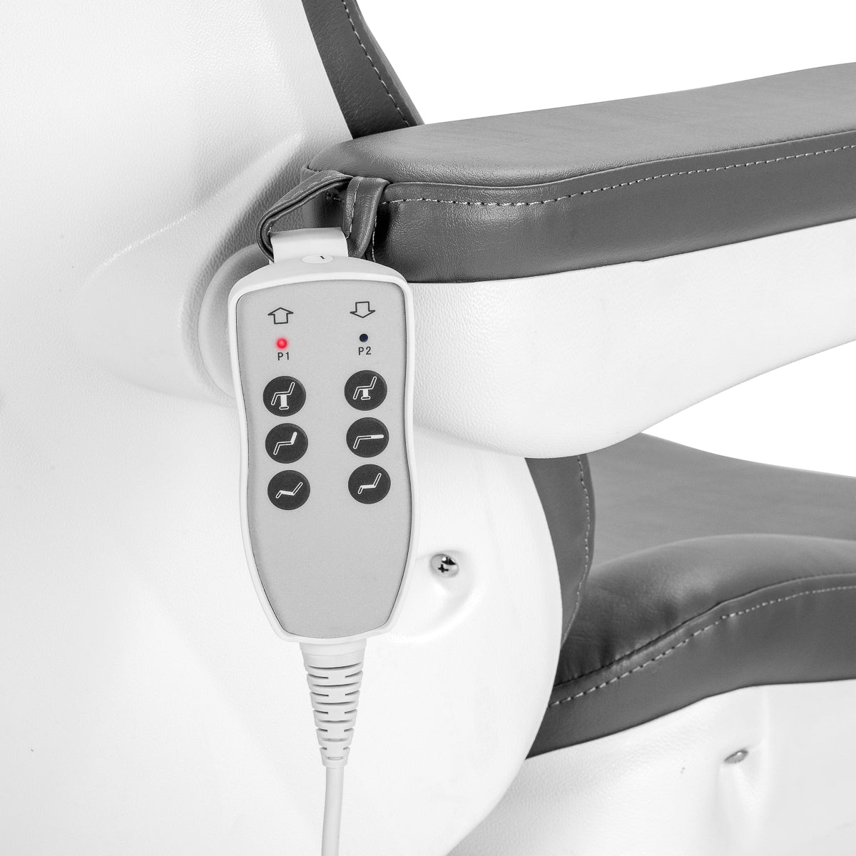 ActiveShop Elektrischer Kosmetikstuhl Azzurro 870S Pedi 3 Motoren grau