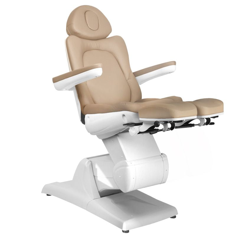 ActiveShop Elektrischer Kosmetikstuhl Azzurro 870S Pedi 3 Motoren Cappuccino