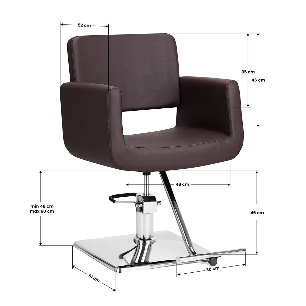 ActiveShop Gabbiano Friseurstuhl Helsinki braun