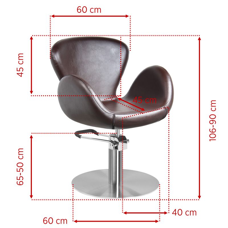 ActiveShop Gabbiano Friseurstuhl Amsterdam braun