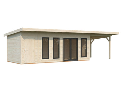 Palmako Aurelia 19,2+7,9 m2 - Hellbraun tauchgrundiert