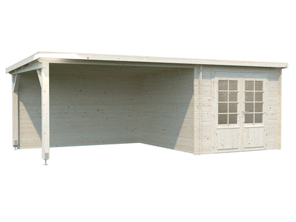 Palmako Ella 6,9+10,0 m2 - Grau tauchgrundiert
