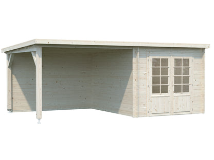 Palmako Ella 6,9+8,2 m2 - Hellbraun tauchgrundiert