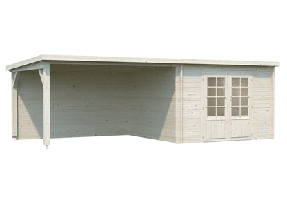 Palmako Ella 8,7+8,2 m2 - Grau tauchgrundiert