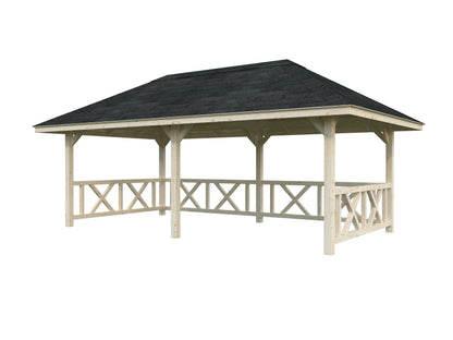 Palmako Bianca 16,6 m2 Set 107 - Lackiert weiß RAL9016