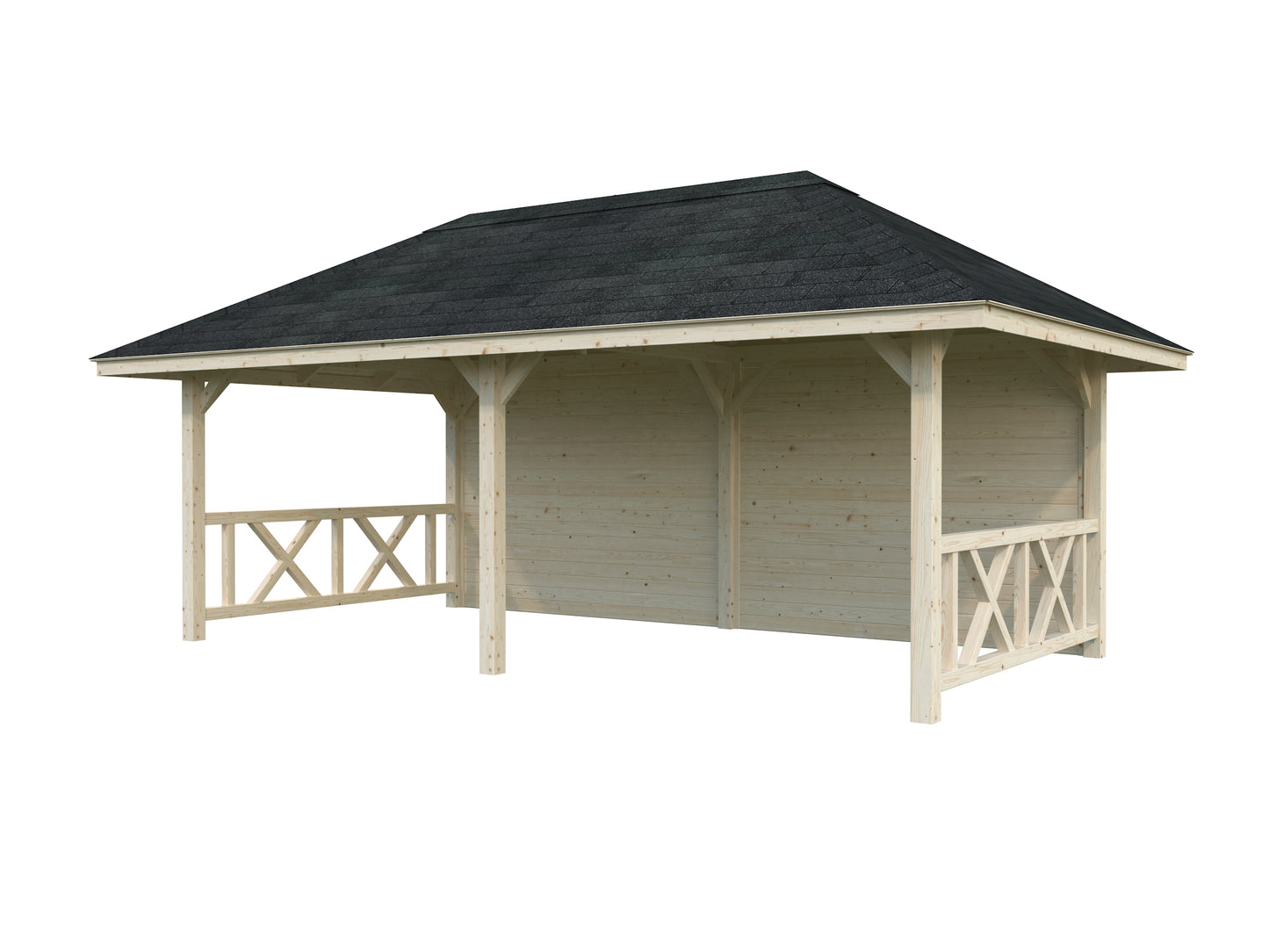 Palmako Bianca 16,6 m2 Set 108 - Naturbelassen