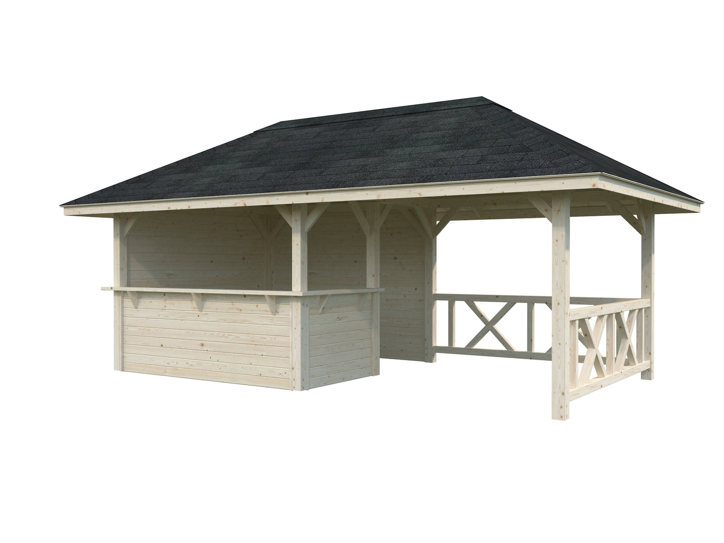 Palmako Bianca 16,6 m2 Set 110 - Naturbelassen