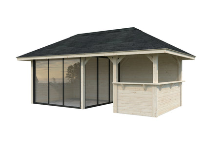 Palmako Bianca 16,6 m2 Set 207 Slide - Naturbelassen