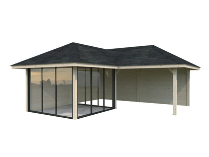 Palmako Bianca 24,9 m2 Set 212 Slide - Grau tauchgrundiert