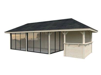 Palmako Bianca 24,9 m2 Set 219 Slide - Hellbraun tauchgrundiert