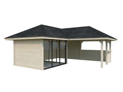 Palmako Bianca 24,9 m2 Set 509 Slide Plus - Naturbelassen