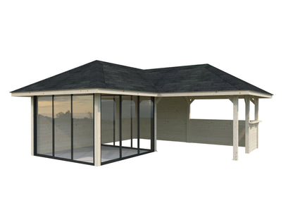Palmako Bianca 24,9 m2 Set 510 Slide Plus - Transparent tauchgrundiert