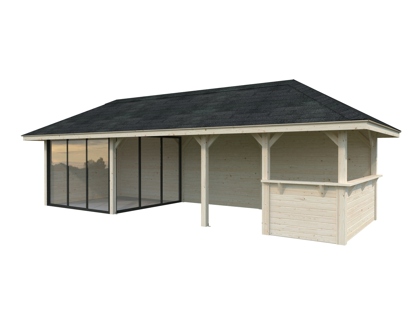 Palmako Bianca 24,9 m2 Set 515 Slide Plus - Transparent tauchgrundiert