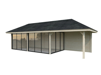 Palmako Bianca 24,9 m2 Set 517 Slide Plus - Hellbraun tauchgrundiert