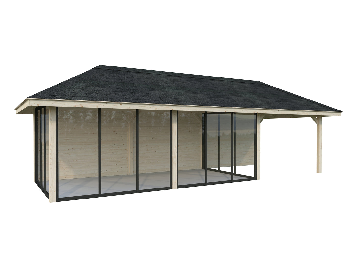 Palmako Bianca 24,9 m2 Set 518 Slide Plus - Transparent tauchgrundiert