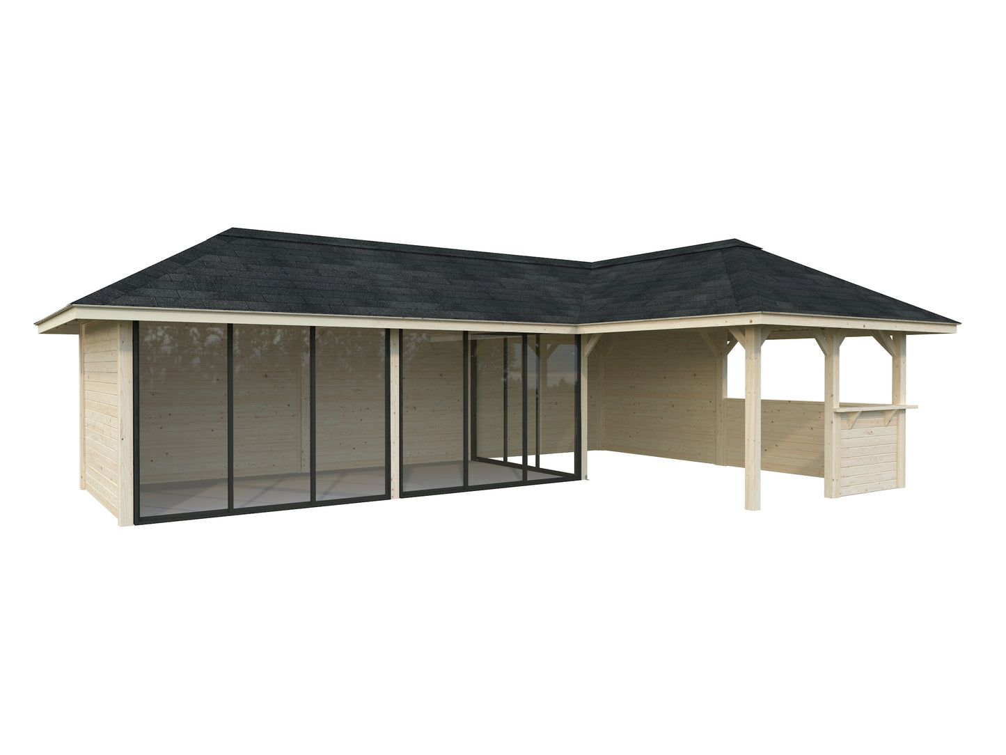 Palmako Bianca 33,2 m2 Set 520 Slide Plus - Transparent tauchgrundiert