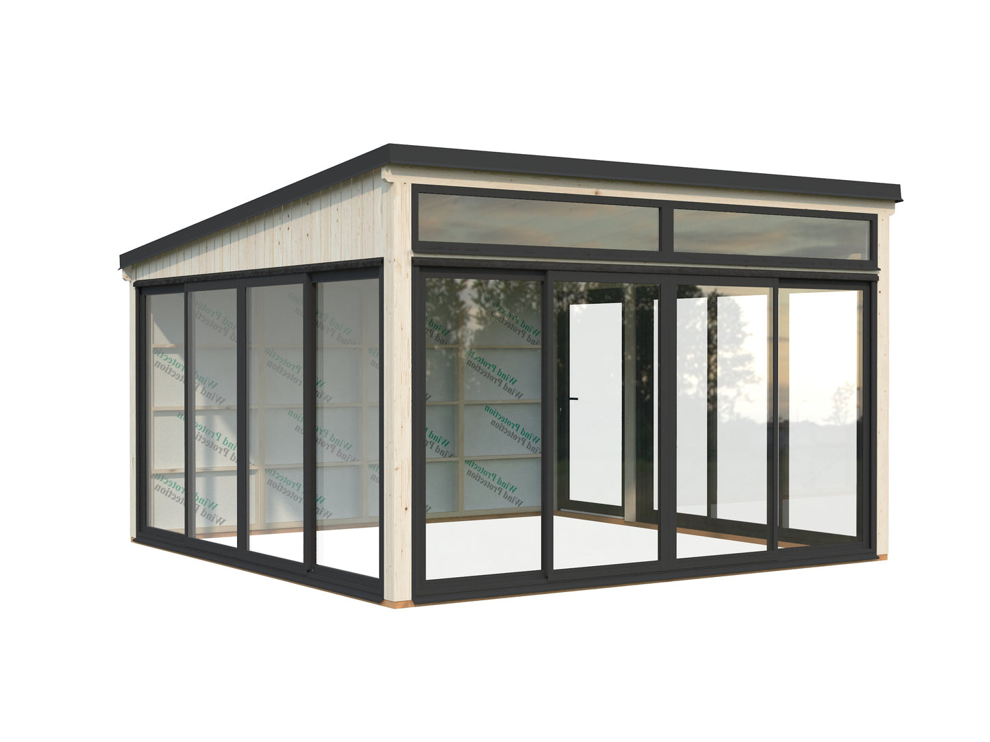 Palmako Saga 16,6 m2 Slide Plus - Naturbelassen