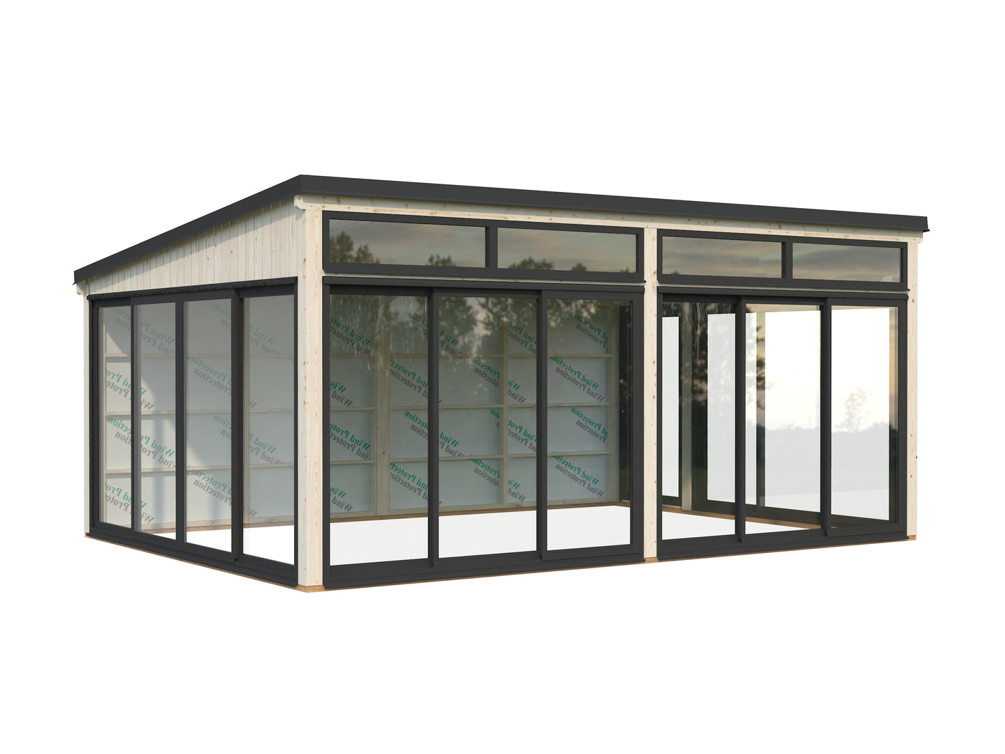 Palmako Saga 23,3 m2 Slide Plus - Naturbelassen
