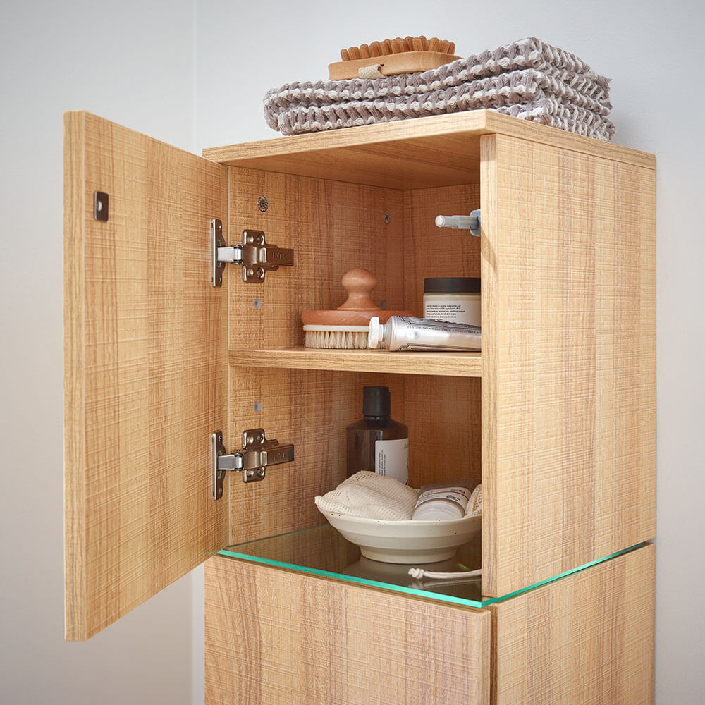 Home Deluxe Badmöbel Komplettset WANGEROOGE BIG L - Holz