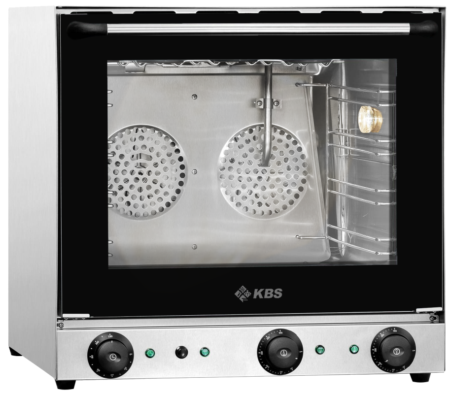KBS Gastrotechnik Heißluftofen Premium 2,7 kW mit manueller Beschwadung und 2 kW Grillfunktion