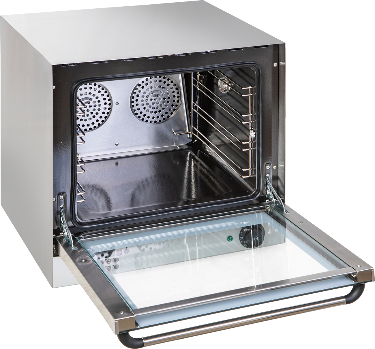 KBS Gastrotechnik Heißluftofen 2,7 kW für 4 Bleche/Roste 430x320mm und digitaler Zeitanzeige