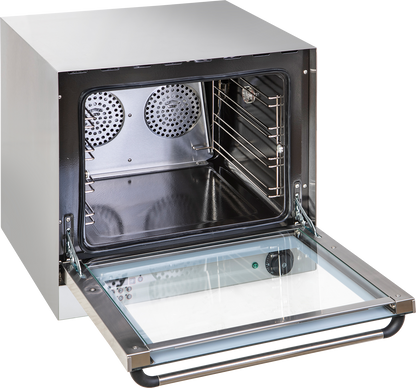 KBS Gastrotechnik Heißluftofen 2,7 kW für 4 Bleche/Roste 430x320mm und digitaler Zeitanzeige