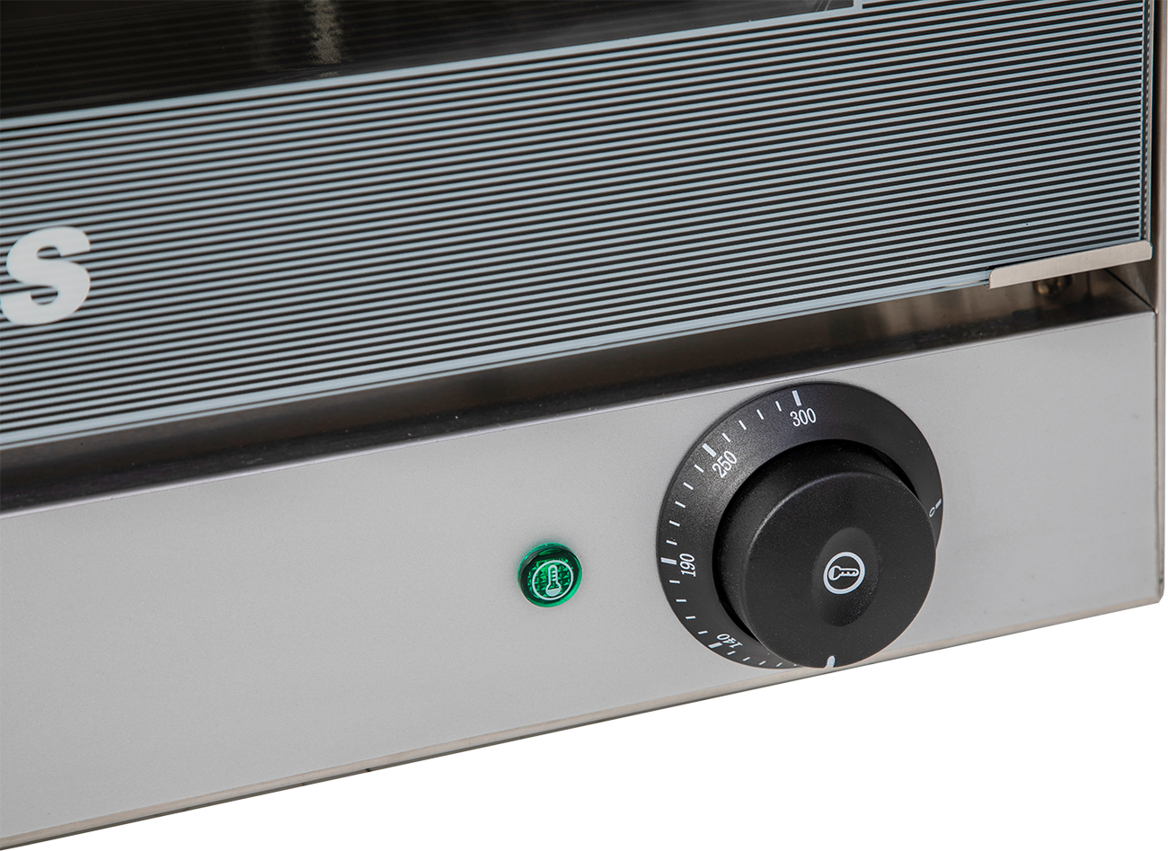 KBS Gastrotechnik Heißluftofen 2,7 kW für 4 Bleche/Roste 430x320mm und digitaler Zeitanzeige