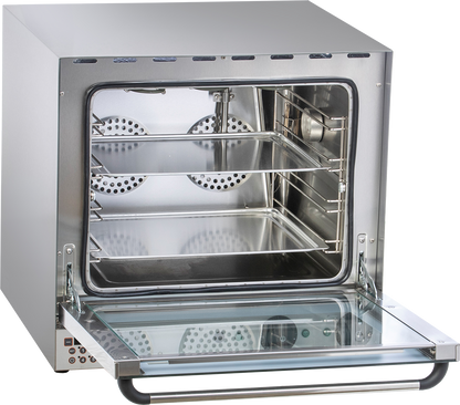 KBS Gastrotechnik Heißluftofen Premium 2,7 kW manuelle Beschwadung Grillfunktion digitale Anzeige