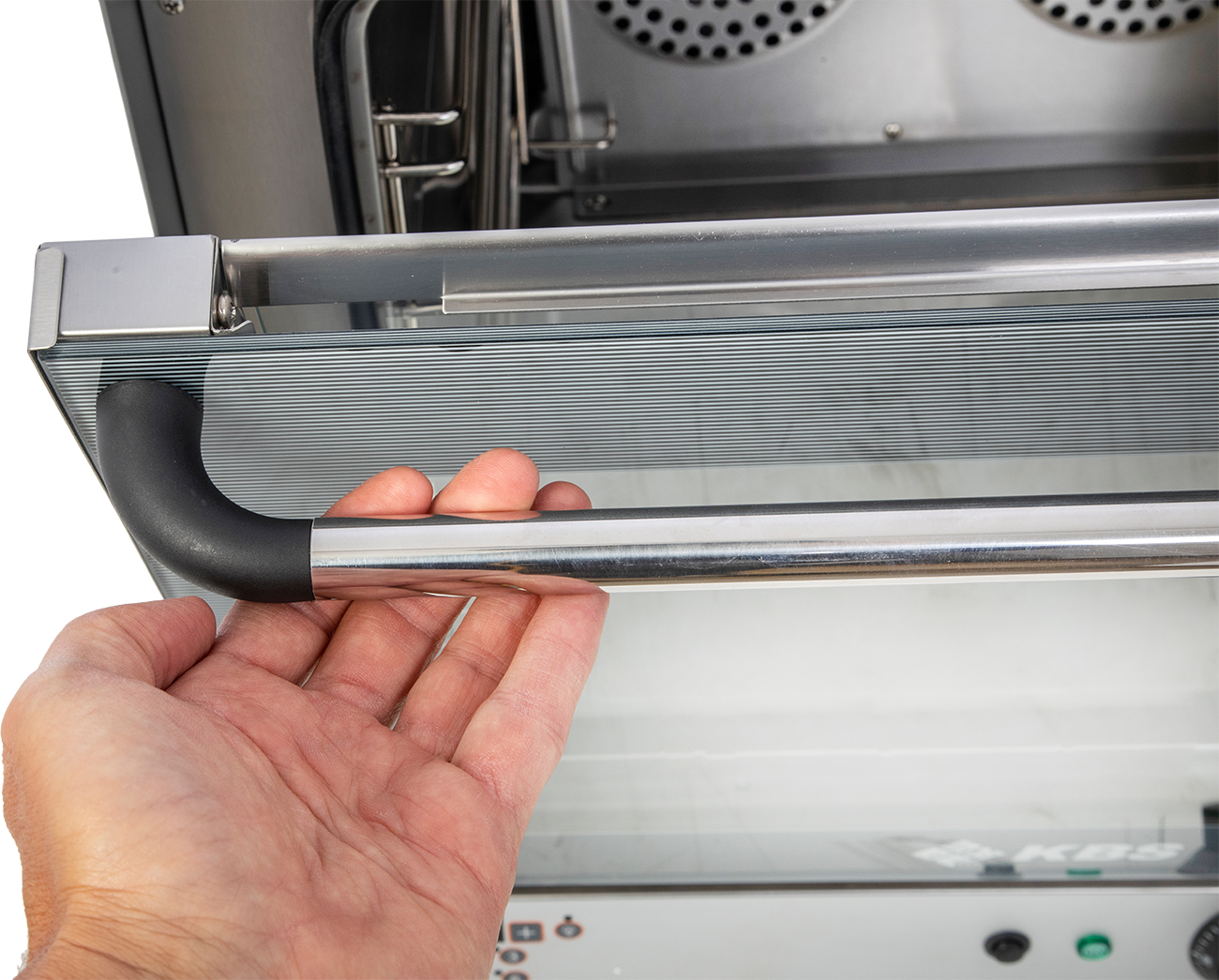 KBS Gastrotechnik Heißluftofen Premium 2,7 kW manuelle Beschwadung Grillfunktion digitale Anzeige