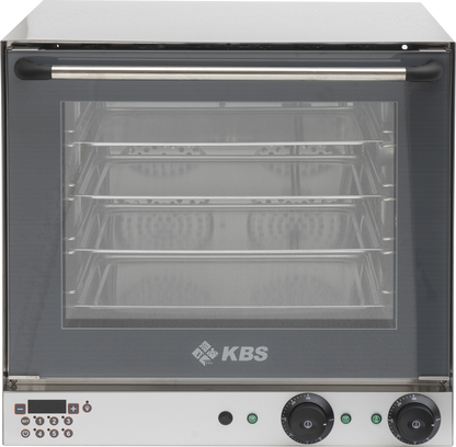 KBS Gastrotechnik Heißluftofen Premium 2,7 kW manuelle Beschwadung Grillfunktion digitale Anzeige