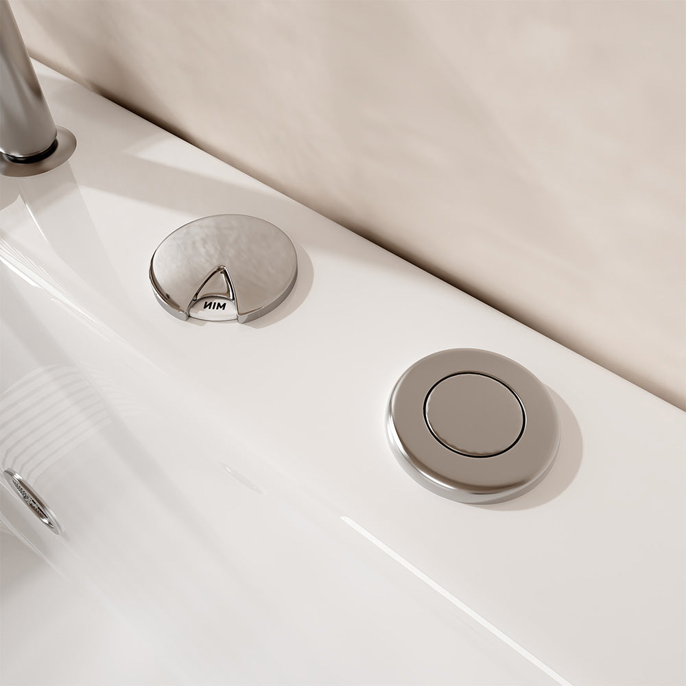 Home Deluxe Whirlpool Badewanne NOOR 173 x 80 cm