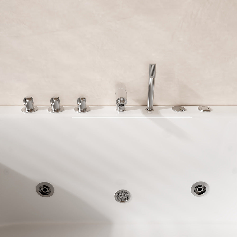 Home Deluxe Whirlpool Badewanne NOOR 173 x 80 cm