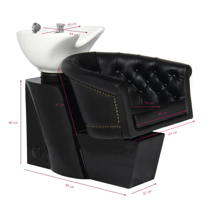 ActiveShop Gabbiano Hundewaschanlage London schwarz