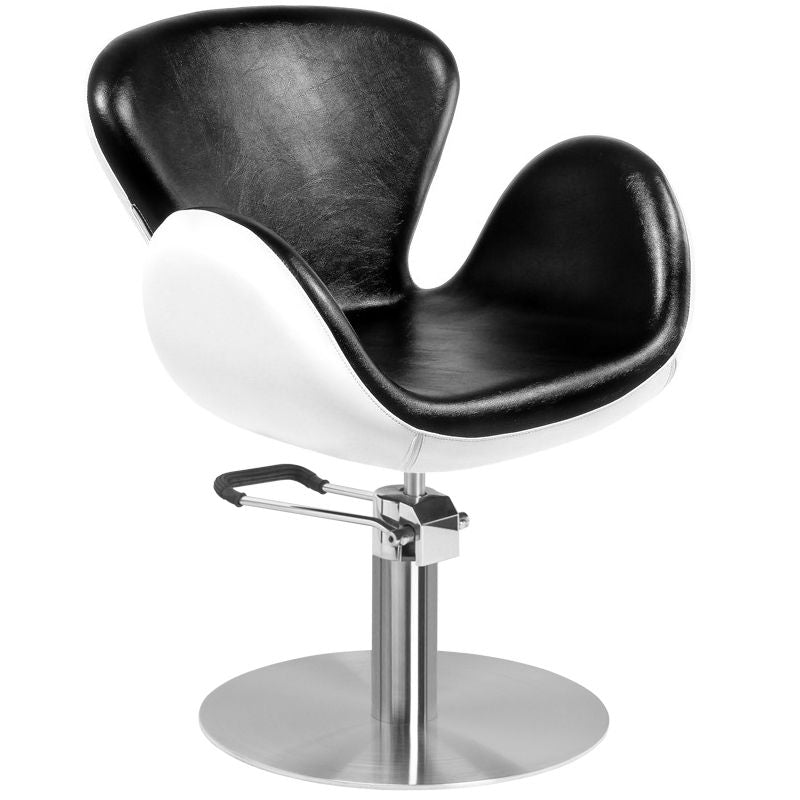 ActiveShop Gabbiano Friseurstuhl Amsterdam schwarz-weiß