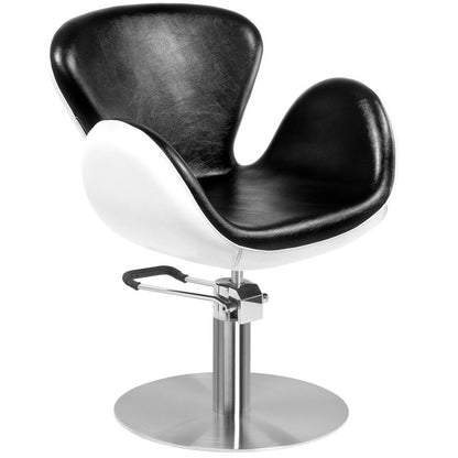 ActiveShop Gabbiano Friseurstuhl Amsterdam schwarz-weiß