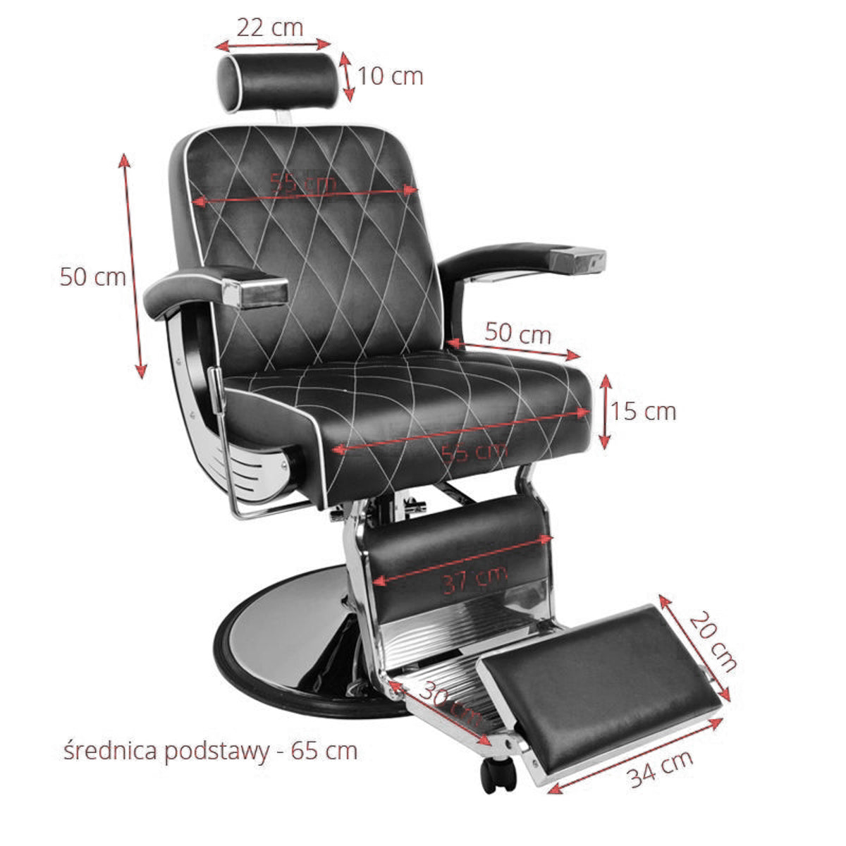 ActiveShop Gabbiano Barbersessel Imperial schwarz