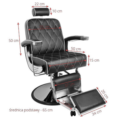 ActiveShop Gabbiano Barbersessel Imperial schwarz