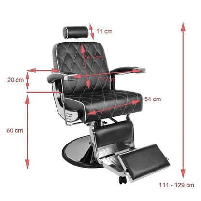 ActiveShop Gabbiano Barbersessel Imperial schwarz