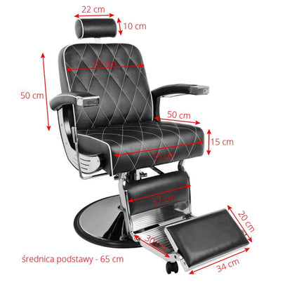 ActiveShop Gabbiano Barbersessel Imperial braun