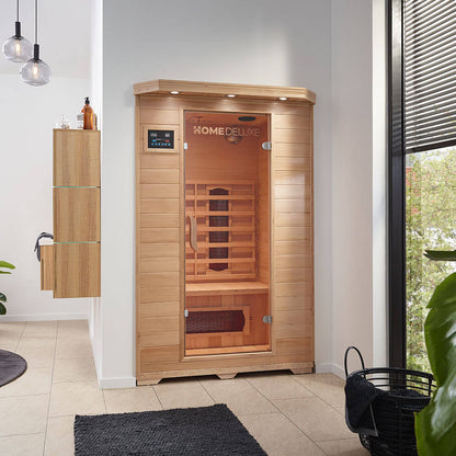 Home Deluxe Infrarotkabine REDSUN M - 120 x 105 cm für 2 Personen