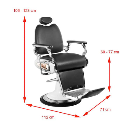 ActiveShop Gabbiano Friseurstuhl Moto Style schwarz